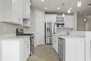 Stainless Steel Appliances in Kitchen