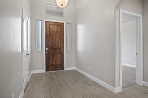 Bright Front Entry with Storage Closet