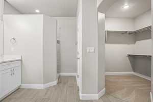 Primary Bathroom with Walk in Closet & Shower