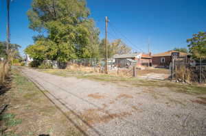 Private alley with access code on each entrance. This is facing north.