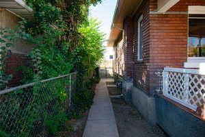 Pathway to the backyard