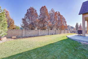 View of yard featuring a patio area