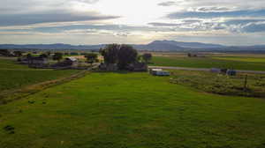 Mountain view with a rural view