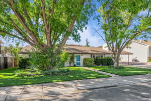 View of front of home with a front lawn