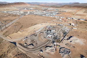 Bird's eye view featuring a mountain view