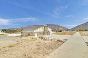 Exterior space with a mountain view