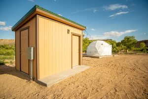 View of outbuilding