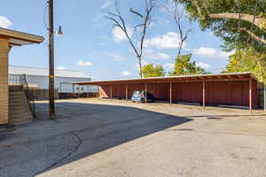 Carport with storage for each unit