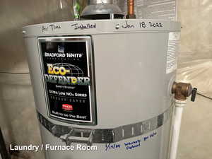 Details with secured water heater