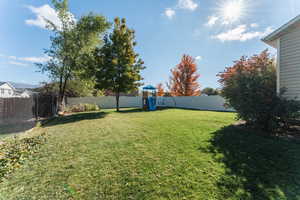 View of yard with a playground