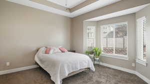 Primary Bedroom with Bay Windows Facing East