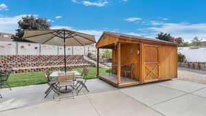 Custom Made Wooden Shed with Metal Roof