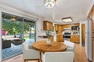 Kitchen. This photo has been virtually staged.