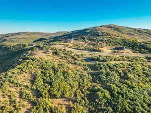 Aerial mountain view