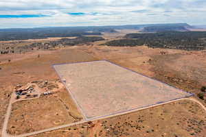 Aerial view with a mountain view