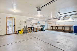 Great working space and storage in the large 3 car garage