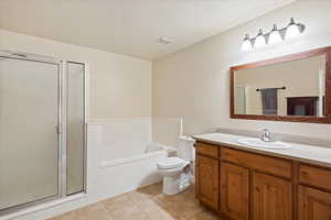 Master Bath with separate shower and tub