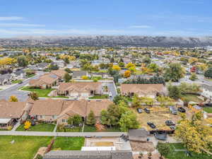 Bird's eye view featuring a mountain view