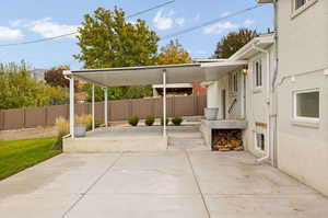 View of patio