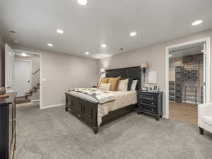 Bedroom featuring carpet flooring