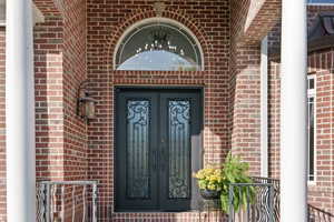 View of entry door to property