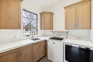 Laundry Room with Sink and Storage