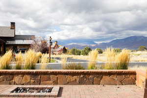 Built in Firepit and View