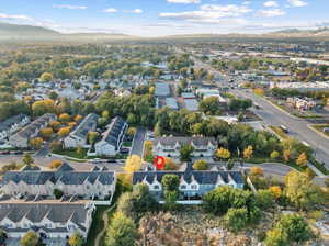 Bird's eye view featuring a mountain view