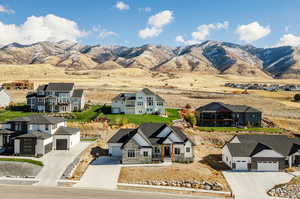 Bird's eye view featuring a mountain view