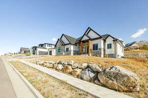 View of front of house featuring a garage