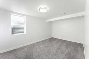 View of carpeted empty room