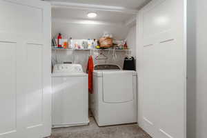 Laundry area with washer and dryer