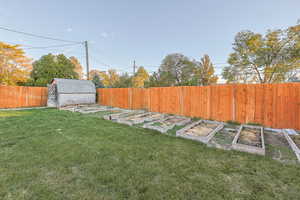 Shed and gardening area ready for the next season!