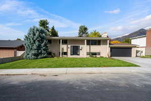 Exterior of home with mature trees