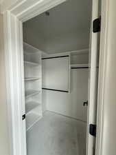 View of spacious closet