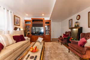 Living room featuring light hardwood / wood-style floors