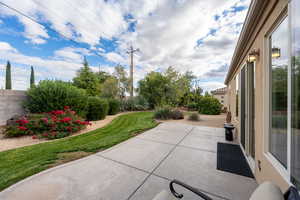 View of patio