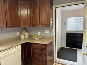 Mud room & back door