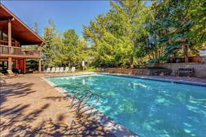 View of pool with a patio