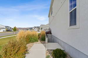 Entrance to basement apartment