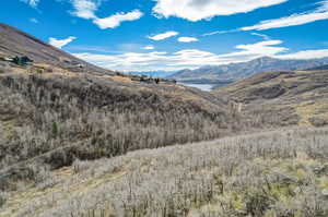 Mountain view with a water view