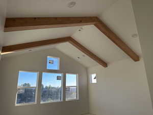 Owners Bedroom with vaulted ceilings