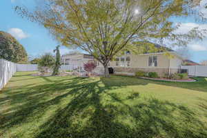 View of yard featuring central AC