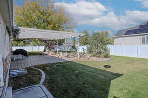 View of yard featuring a patio area