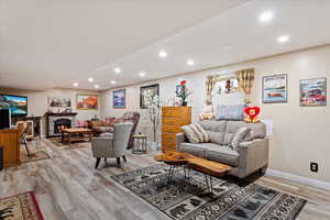 Living room in Basement.