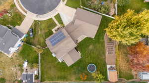 Birds eye view of property