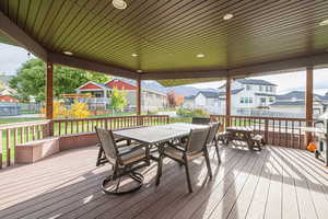 View of trex deck