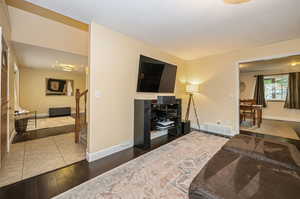 Formal dining area that is currently used as a secondary family room