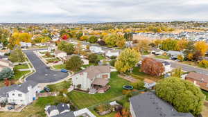 Aerial view looking north-west