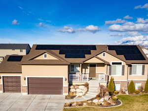 View of Home's Solar Panels